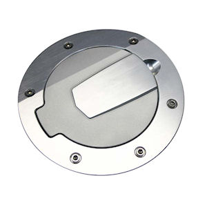 SHR Billet Fuel Door (Satin) for 2010-2014 Ford Mustang
