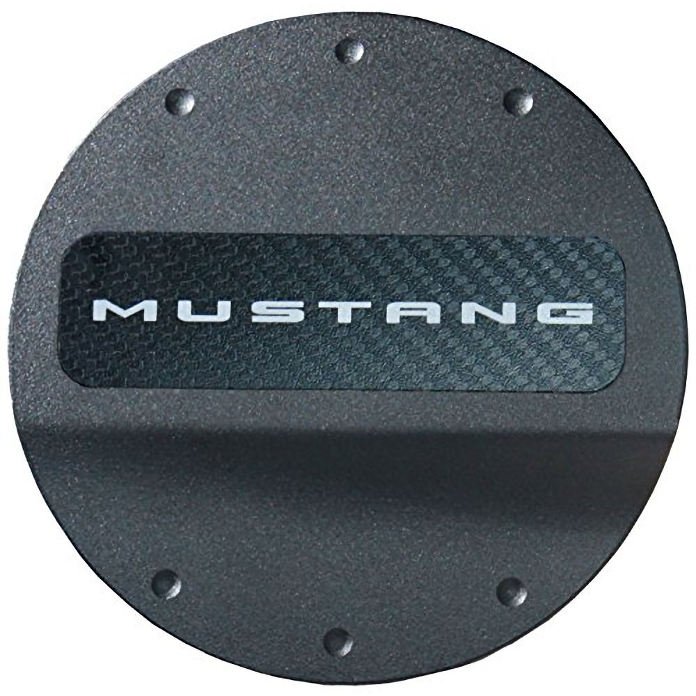 Fuel Door Billet Lettering (black) 15-19 Ford Mustang
