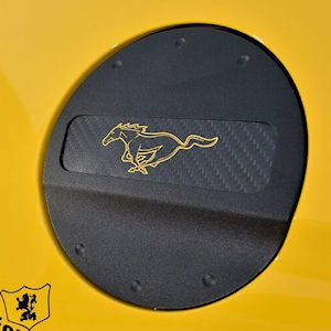 Defenderworx Black Fuel Door for 2015-2023 Ford Mustang