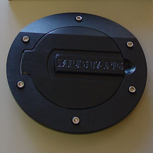 Dupont Billet Fuel Door Black for 2005-09 Ford Mustang