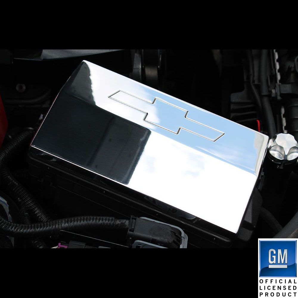 Fusebox Cover Bowtie (polished) 10-15 Chevy Camaro