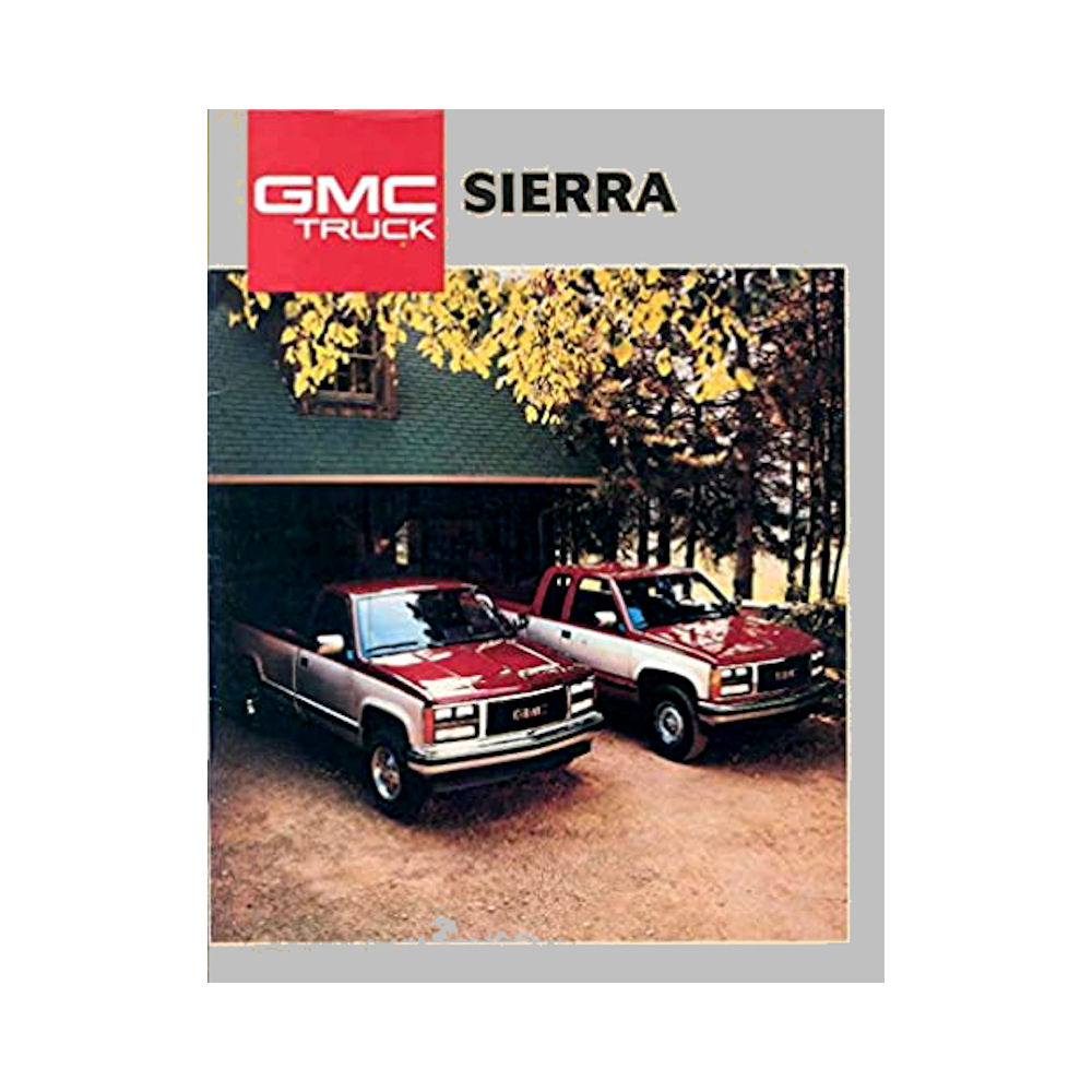 GM New Car Brochure of 1988 GMC Sierra Fullsize Pickup in english