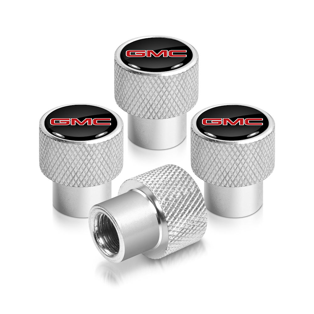 Tire Valve Stem Caps Set from Logo Caps for GMC vehicles