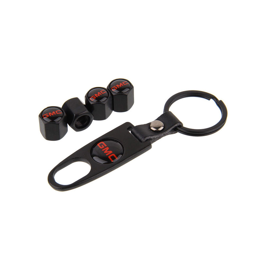 Tire Valve Stem Caps Set from Logo Caps for GMC vehicles