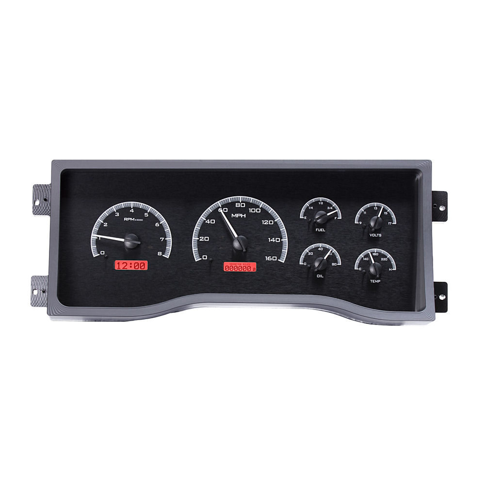 Gauge Cluster KM/H Analog (Black/Red) 95-98 GM Trucks