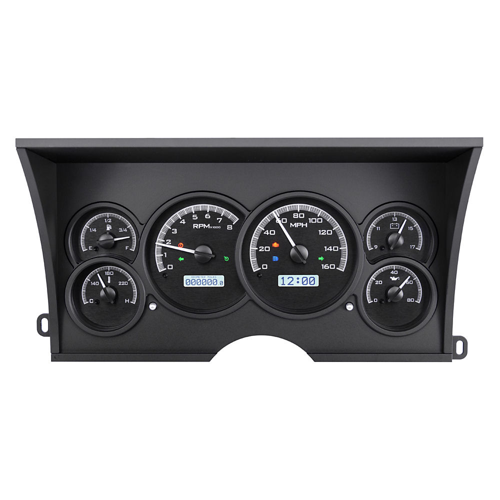 Gauge Cluster KM/H Analog (Black/White) 88-94 GM Trucks