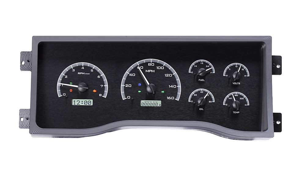Gauge Cluster KM/H Analog (Black/White) 95-98 GM Trucks