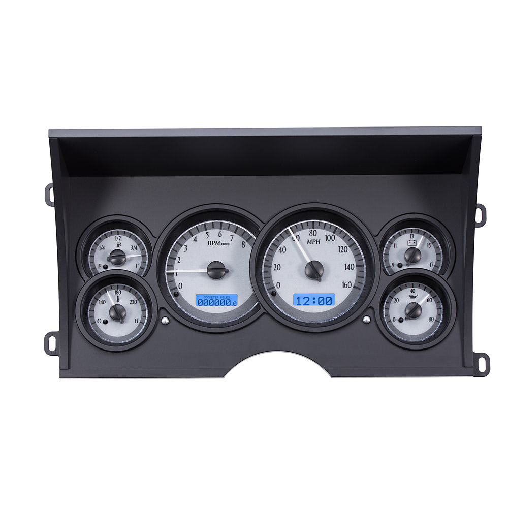 Gauge Cluster KM/H Analog (Silver/Blue) 88-94 GM Trucks