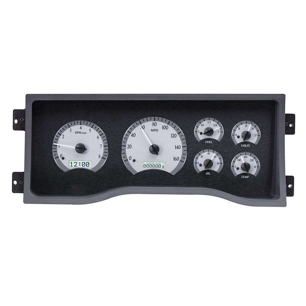 Gauge Cluster KM/H Analog (Silver/White) 95-98 GM Trucks