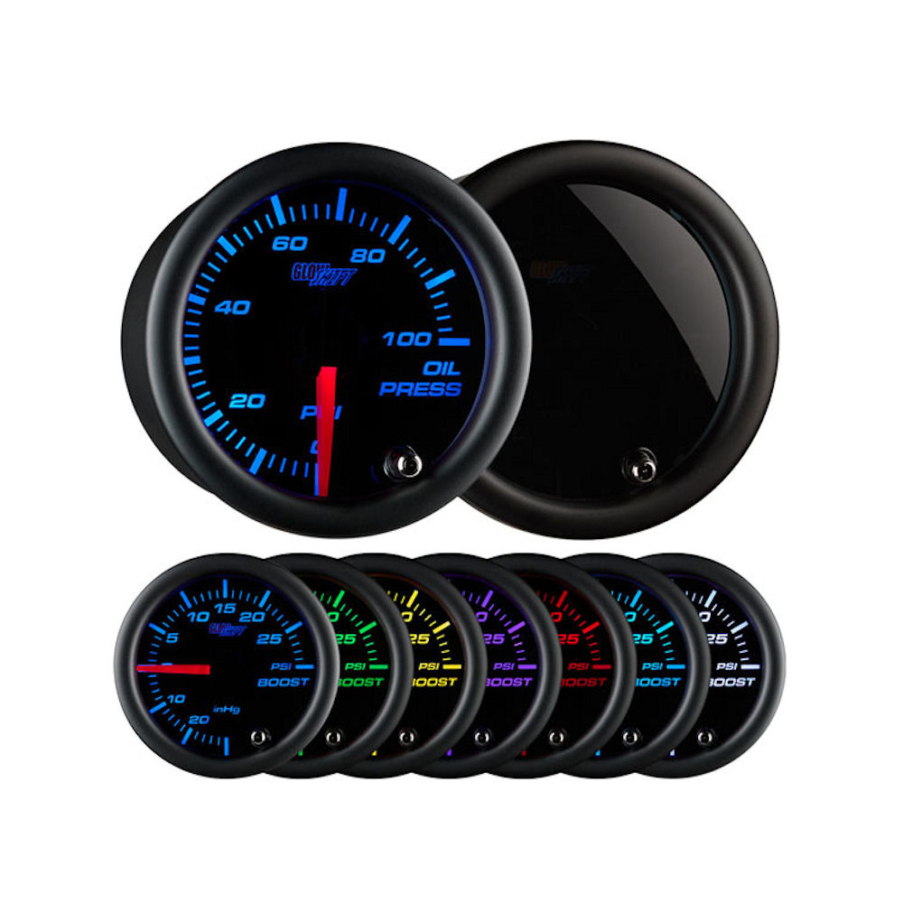 Gauge - Engine Oil Pressure 100PSI Analog (black)