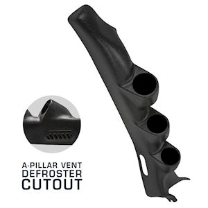 GlowShift Triple Pillar Gauge Pod for 1997-04 Corvette