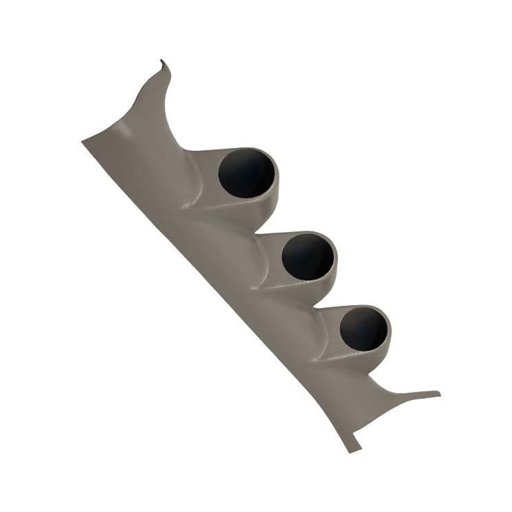 Gauge Pod Auxiliary triple (Gray) 05-08 Dodge Magnum