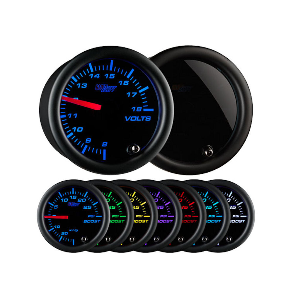 Gauge - Volt Voltmeter 8-18V Analog (black)