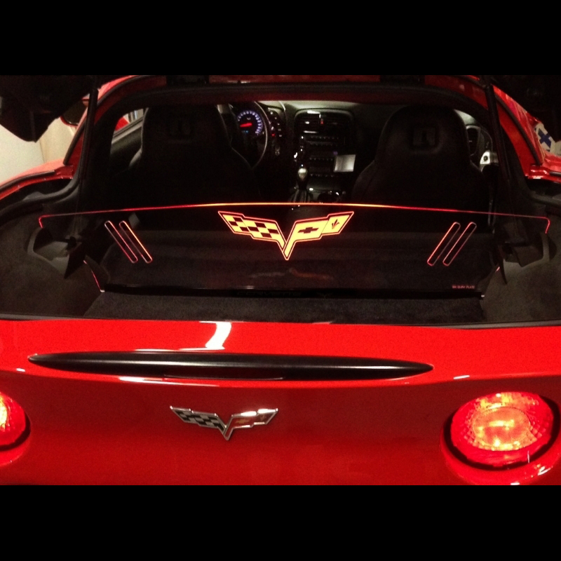 GlowPlate LED (Design 2) 05-13 Corvette Coupe