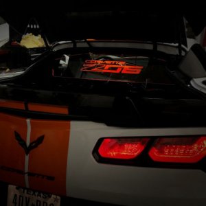 GlowPlate is a Windblocker made of PlexiGlass w/LED Lighting