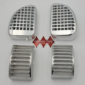 4x Billet Dash Vents (polished) for 95-99 GM Trucks/SUV