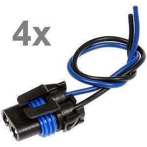 Light Bulb Sockets and Wiring Harness for Type 9005 HB3 9006 HB4  Bulbs