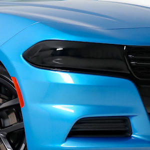 GTS Black Head Light Covers for 2016-2023 Dodge Charger