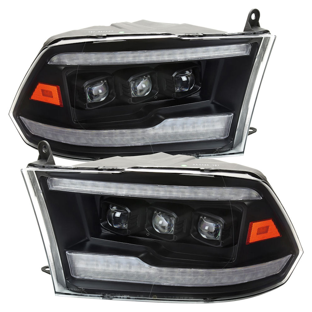 Headlights Full LED (clear) 09-18 Dodge RAM