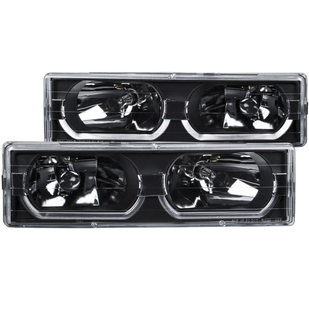 Headlights Halogen/LED C (black) 88-99 GM Trucks SUV