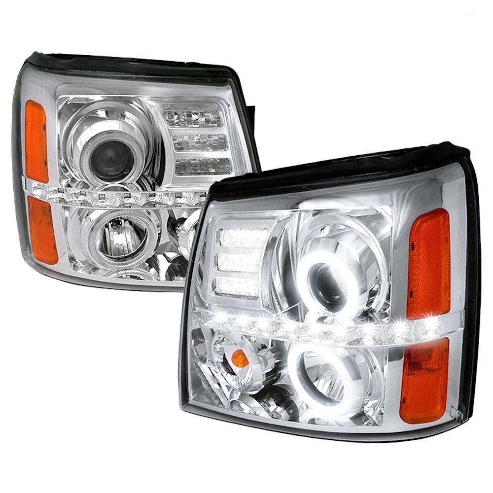 Headlights Projector (Chrome) 02-06 Cadillac Escalade