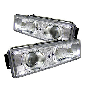 Chrome Projector Headlights from Spyder for 1988-1999 G