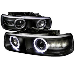 Black CCFL Projector Headlights for 1999-2006 Chevy Tru