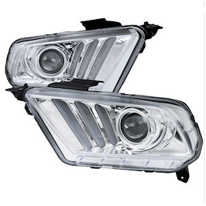 Projector LED Bar/DRL Headlight Set for 2010-2014 Ford Mustang S297