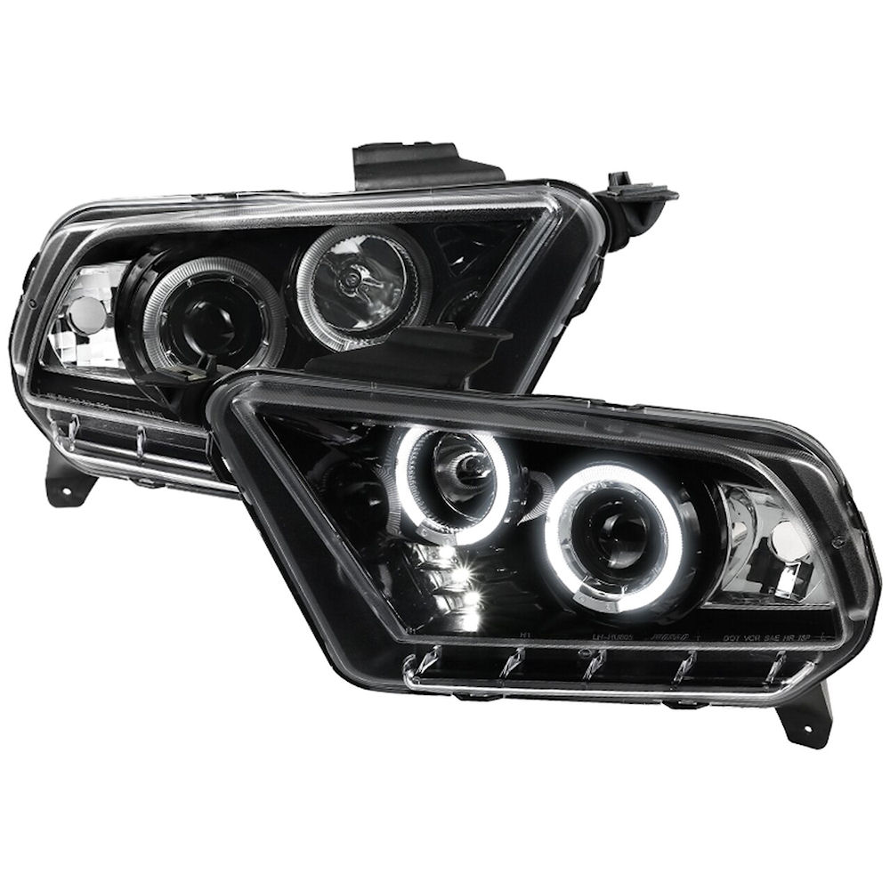 Headlights Projector LED (black) 10-14 Ford Mustang