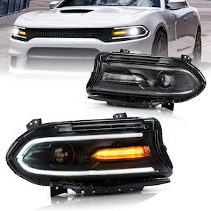 Projector Headlights with LED from VLAND for 2015-2021 Dodge Charger
