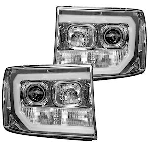 Recon OLED Headlights (Chrome) for 2007-2013 GMC Sierra