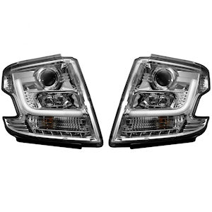 Recon OLED Headlights (Chrome) for 2015-20 Chevy Tahoe