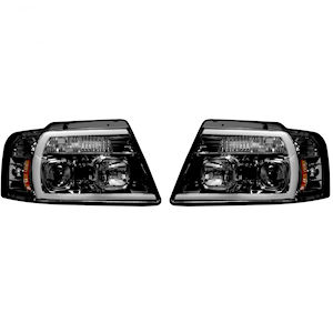 Recon OLED Headlights (Smoked) for 2004-2008 Ford F150