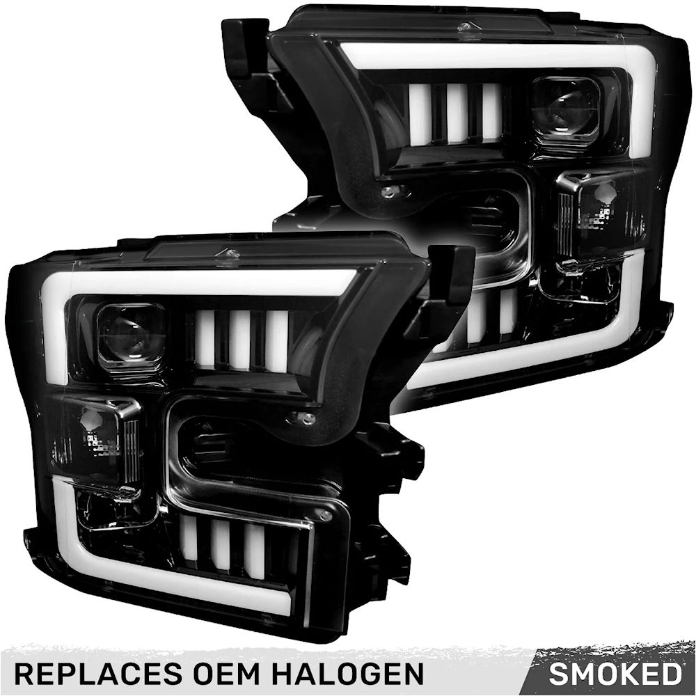 Headlights Projector OLED (tinted) 15-17 Ford F150