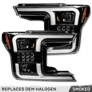 Recon OLED Headlights (Smoked) for 2018-2020 Ford F150