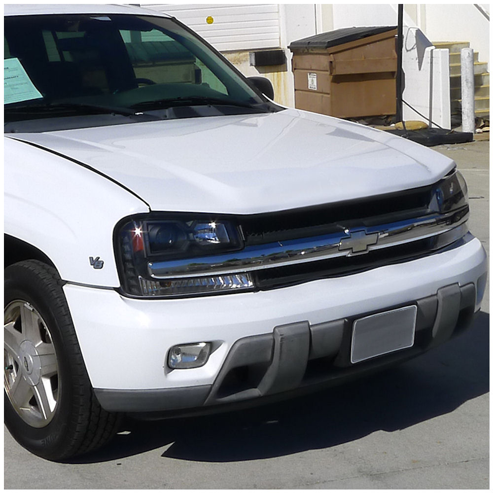 SCITOO Headlight Assembly Fits For Chevy Trailblazer 2002-2009,For Chevy Trailblazer EXT 2002-2006 Headlamp In Black Housing Clear Reflector Clear Lens - Foto 11