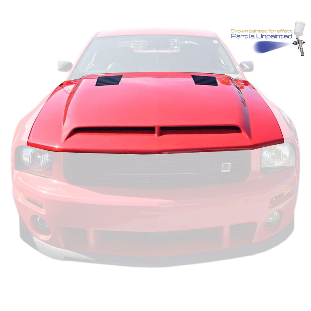Hood A53 RAM Air (Fiberglass) 05-09 Ford Mustang