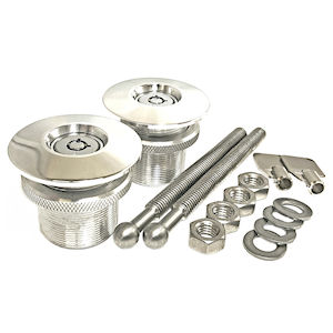 Quik-Latch QL-38 Billet Aluminum Hood Pins (with Lock)