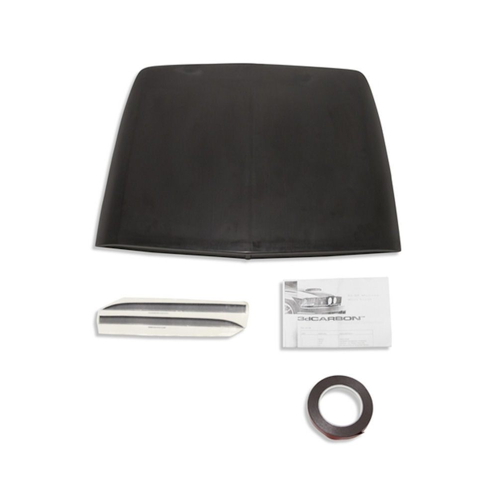 Hood Scoop (3D Carbon) 05-09 Ford Mustang
