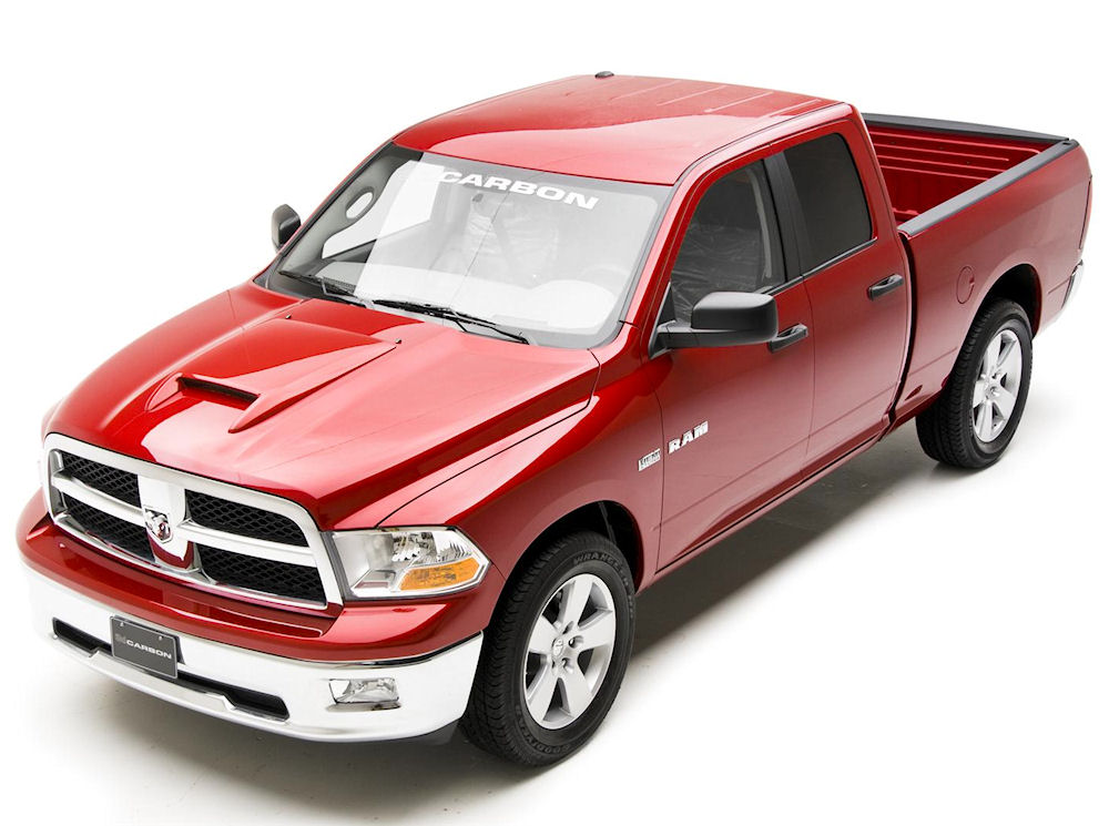 Hood Scoop (3D Carbon) 09-18 Dodge RAM 1500