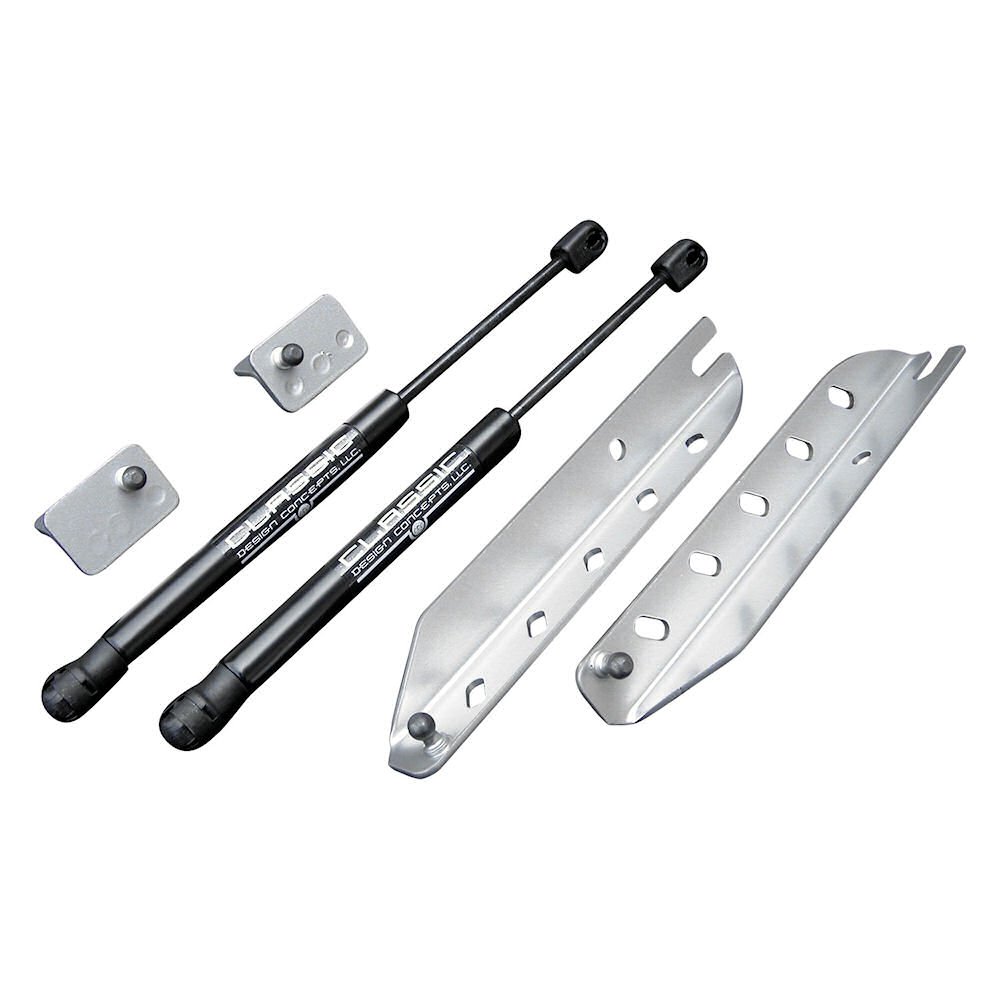 Hood Struts Black (CDC) 05-14 Ford Mustang