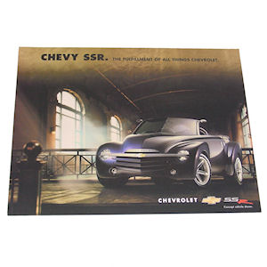 New Car Detail Card about the 2002 Chevrolet SSR Concept Pickup