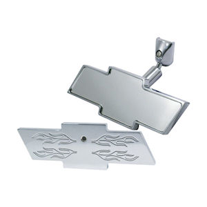 Bowtie Aluminium-Innenspiegel für 1973-1994 Chevy Truck Bowtie Aluminium-Innenspiegel für 1973-1994 Chevy Truck