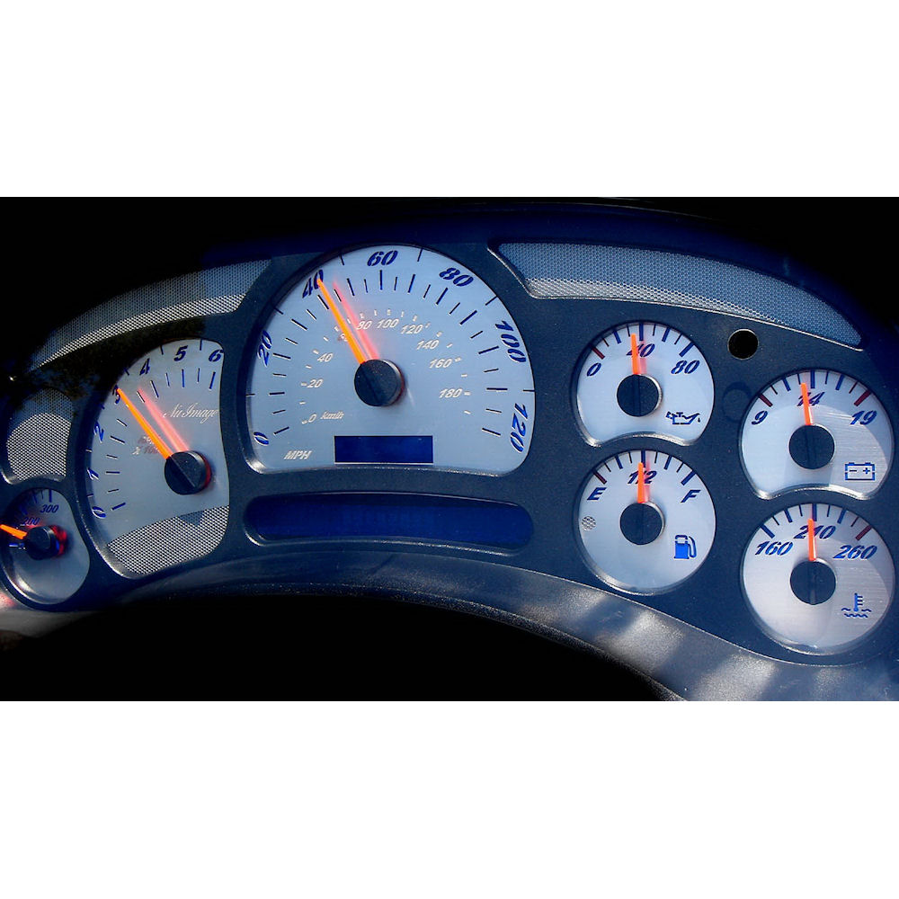 Instrumentenfolie Edelstahl (Silver) 03-06 GM Trucks/SUV