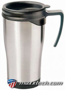 Mattierter Travel Mug Isolierbecher Mehrwegbecher aus Edelstahl