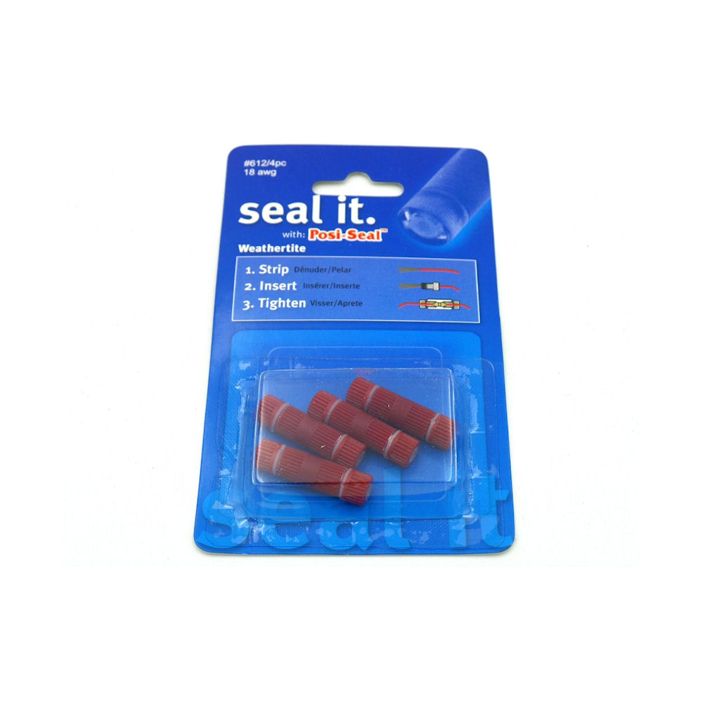 Kabelverbinder - Posi-Seal In-Line (612) 4x Rot
