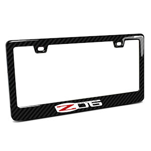 Karbon Kennzeichen-Umrandung f�r 2006-2013 Corvette Z06