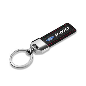 Metal Key Chain with Carbon Fiber for Ford F-150 Trucks