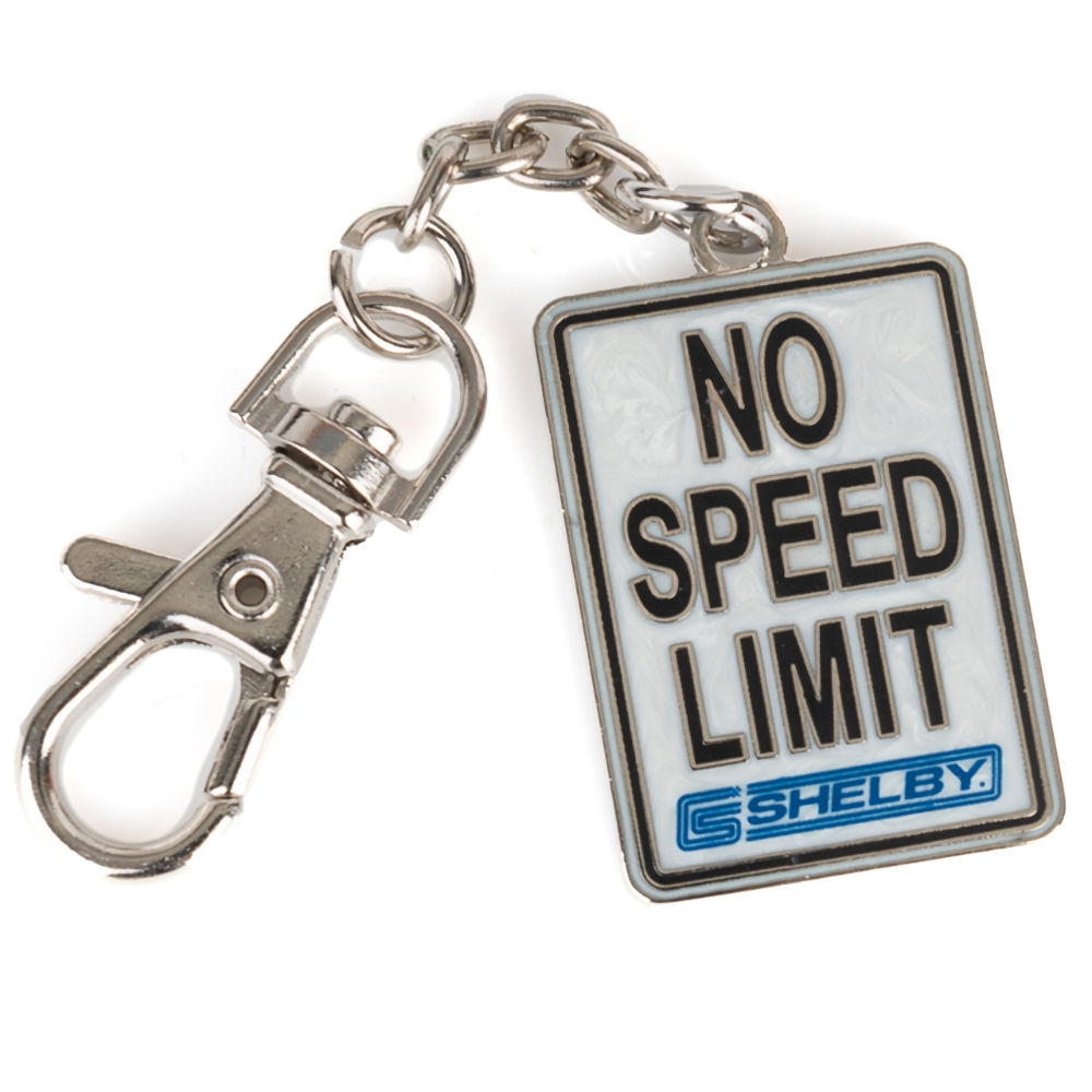 Key Chain - SHELBY No Speed Limit (white)