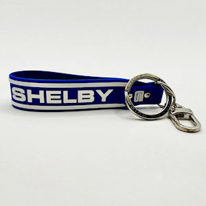 Shelby Logo Key Fob/Chain Royal Blue made of Silicone